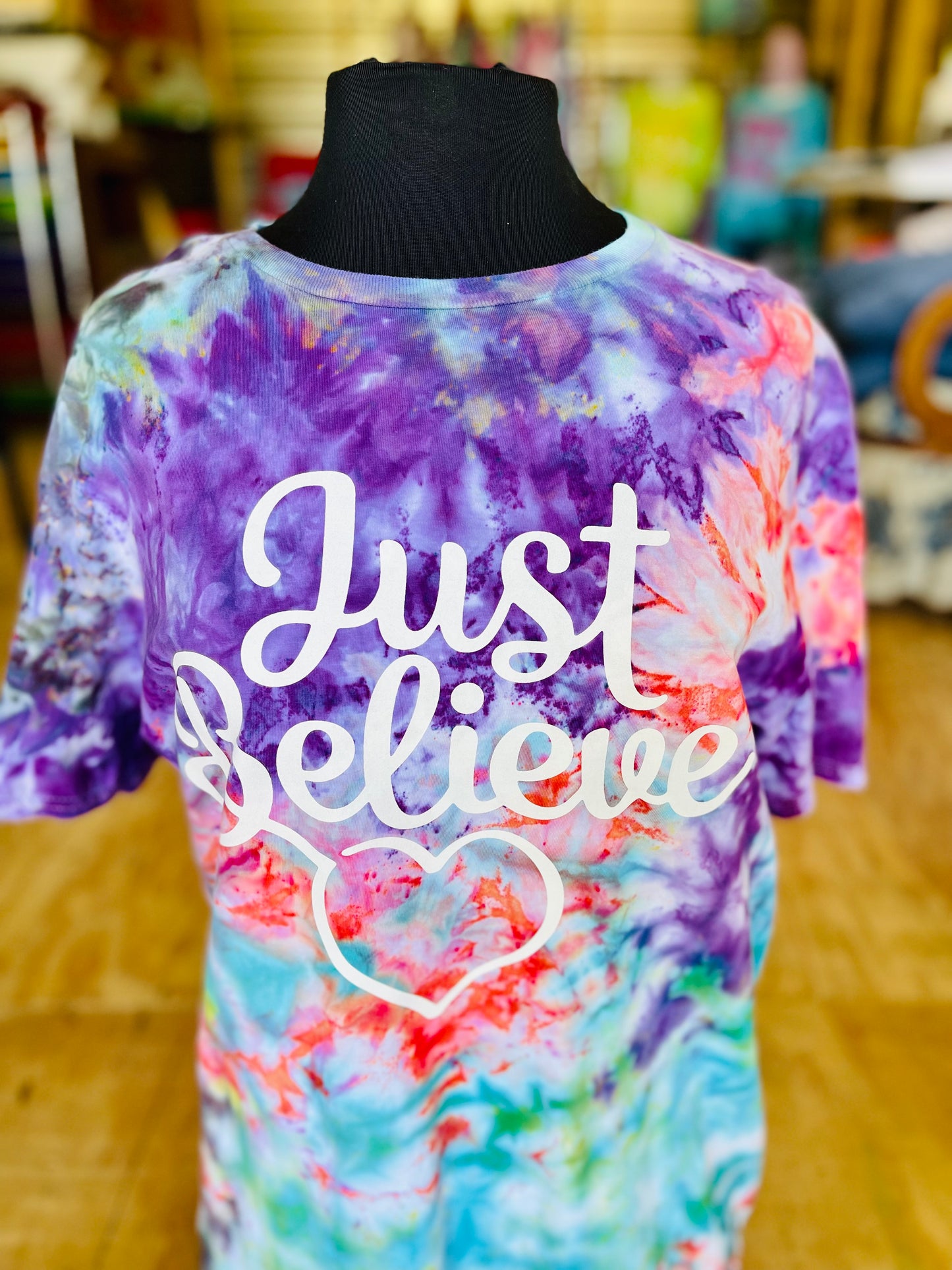 Hawaiian Sunset Just Believe tee